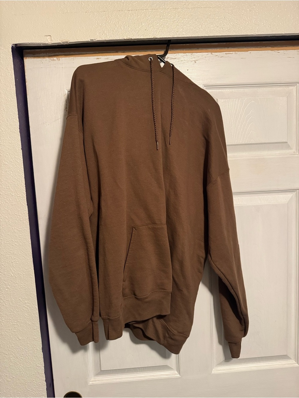 Men's Hanes Brown Hooded Sweatshirt